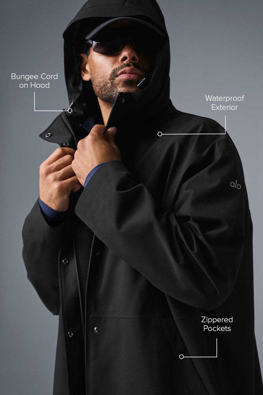 Long Coat Alo Yoga Rain Or Shine Hombre Negras | Colombia  WBJZ-41658