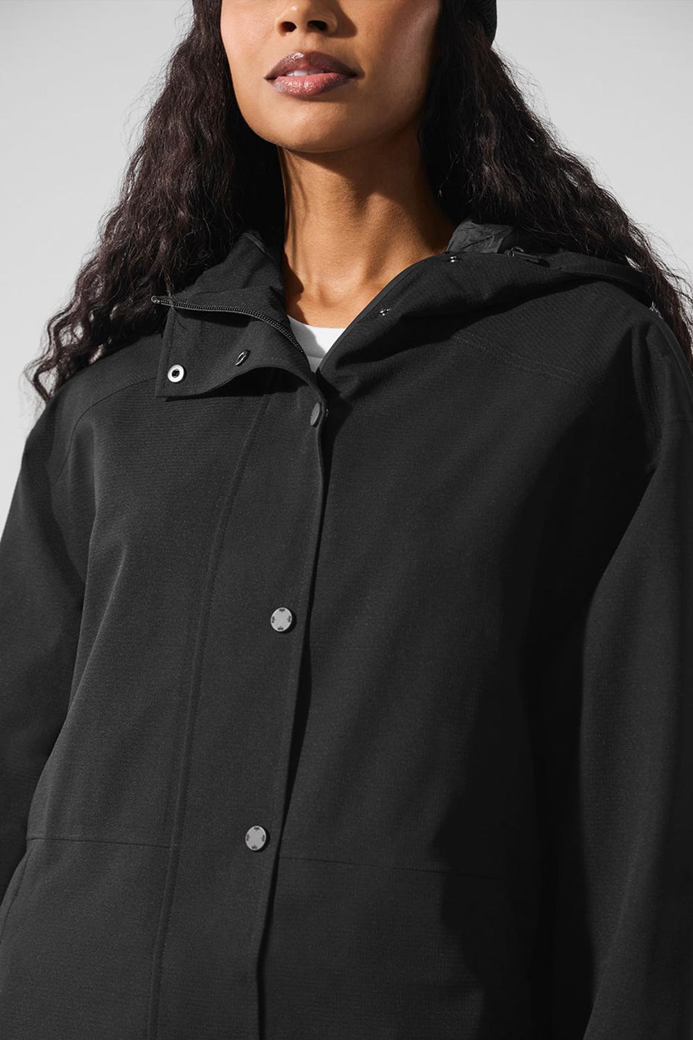 Long Coat Alo Yoga Rain Or Shine Mujer Negras | Colombia  PNWU-34620