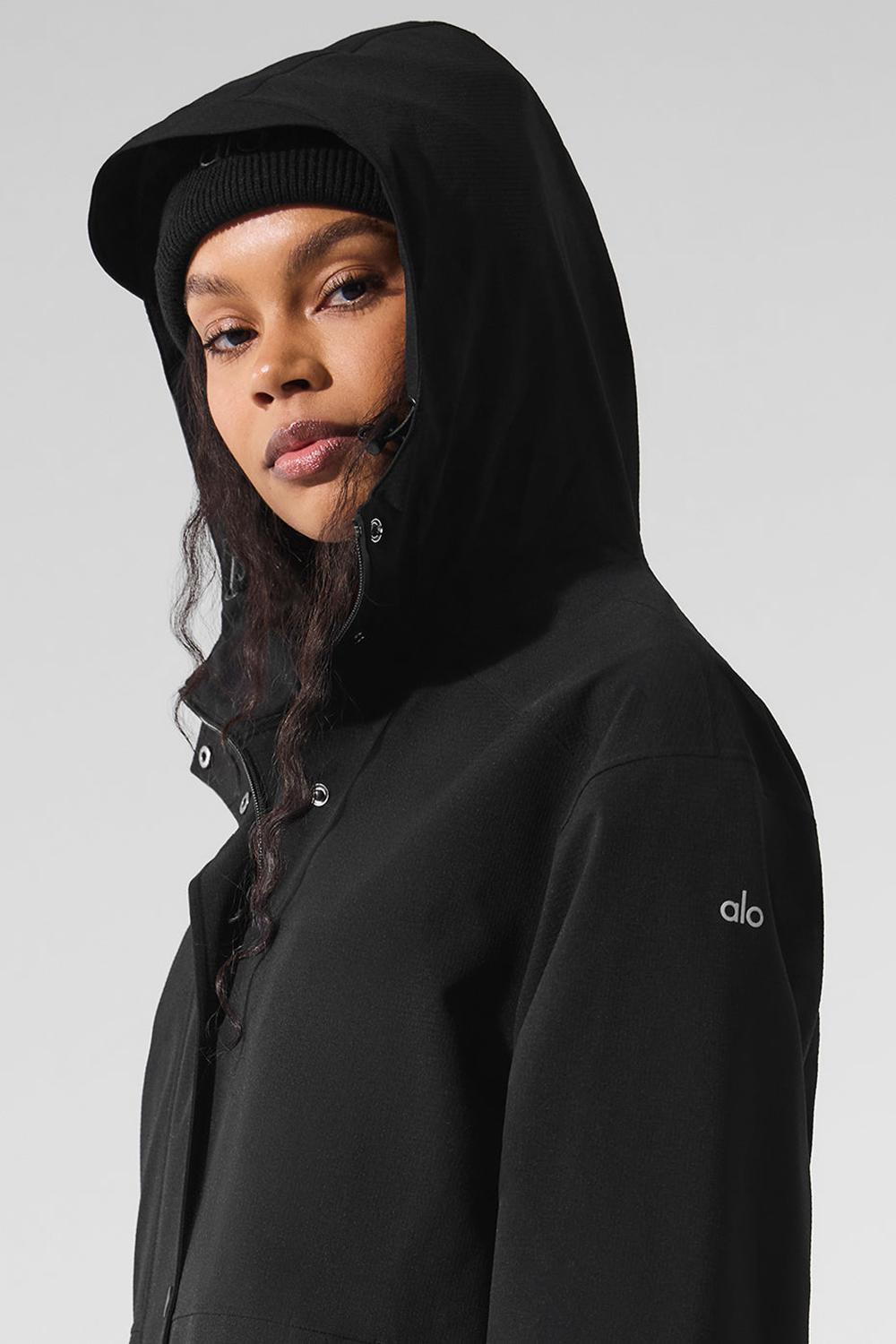 Long Coat Alo Yoga Rain Or Shine Mujer Negras | Colombia  PNWU-34620