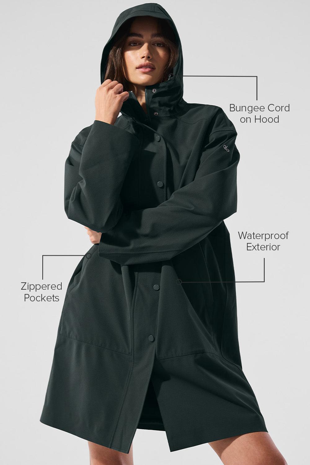 Long Coat Alo Yoga Rain Or Shine Mujer Verde | Colombia  DLPF-75286