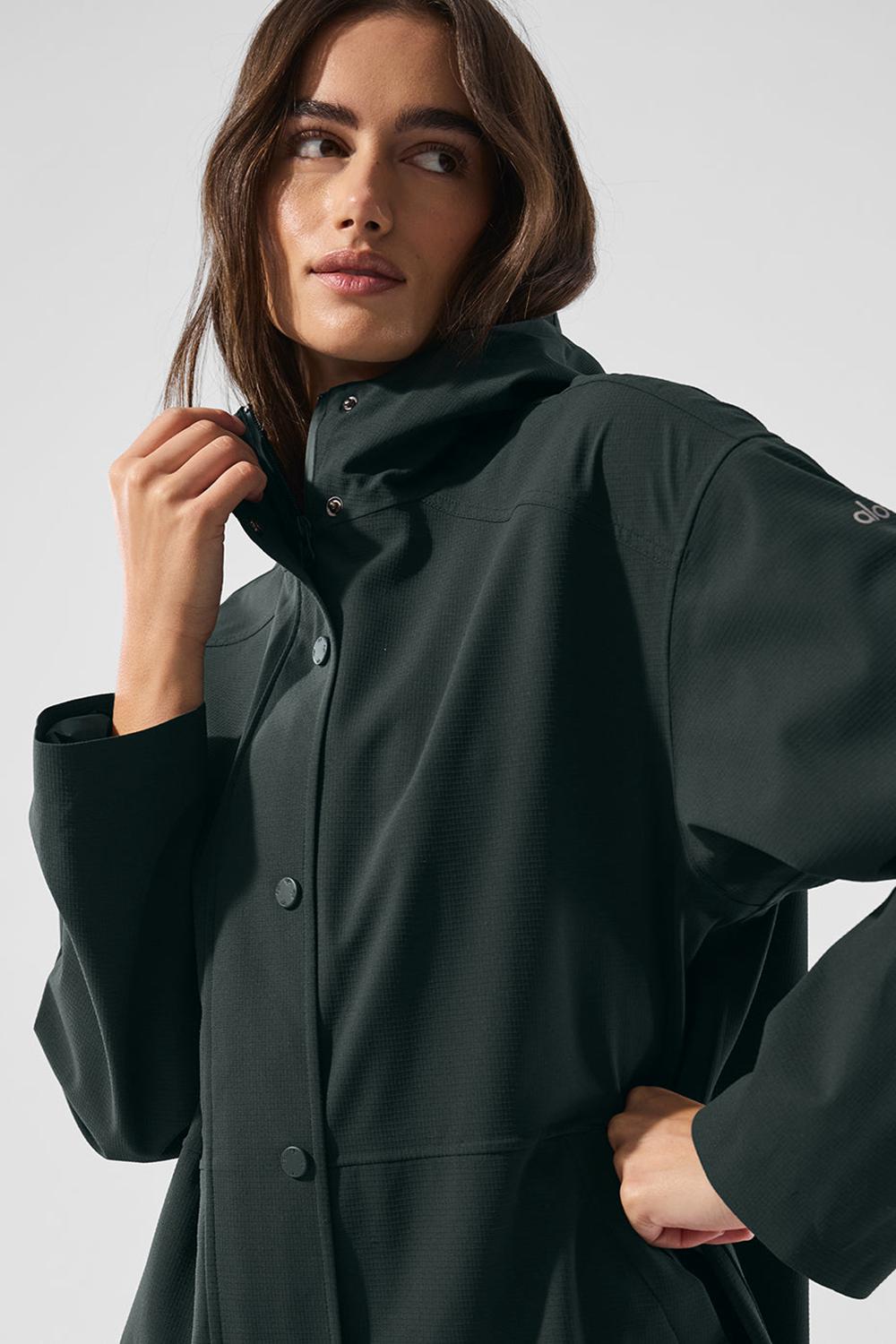 Long Coat Alo Yoga Rain Or Shine Mujer Verde | Colombia  DLPF-75286