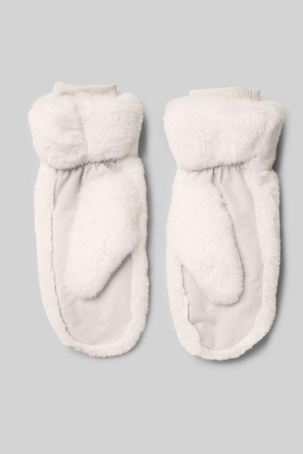 Mitones Alo Yoga Faux Fur Mujer Ivory | Colombia  XGMD-65478