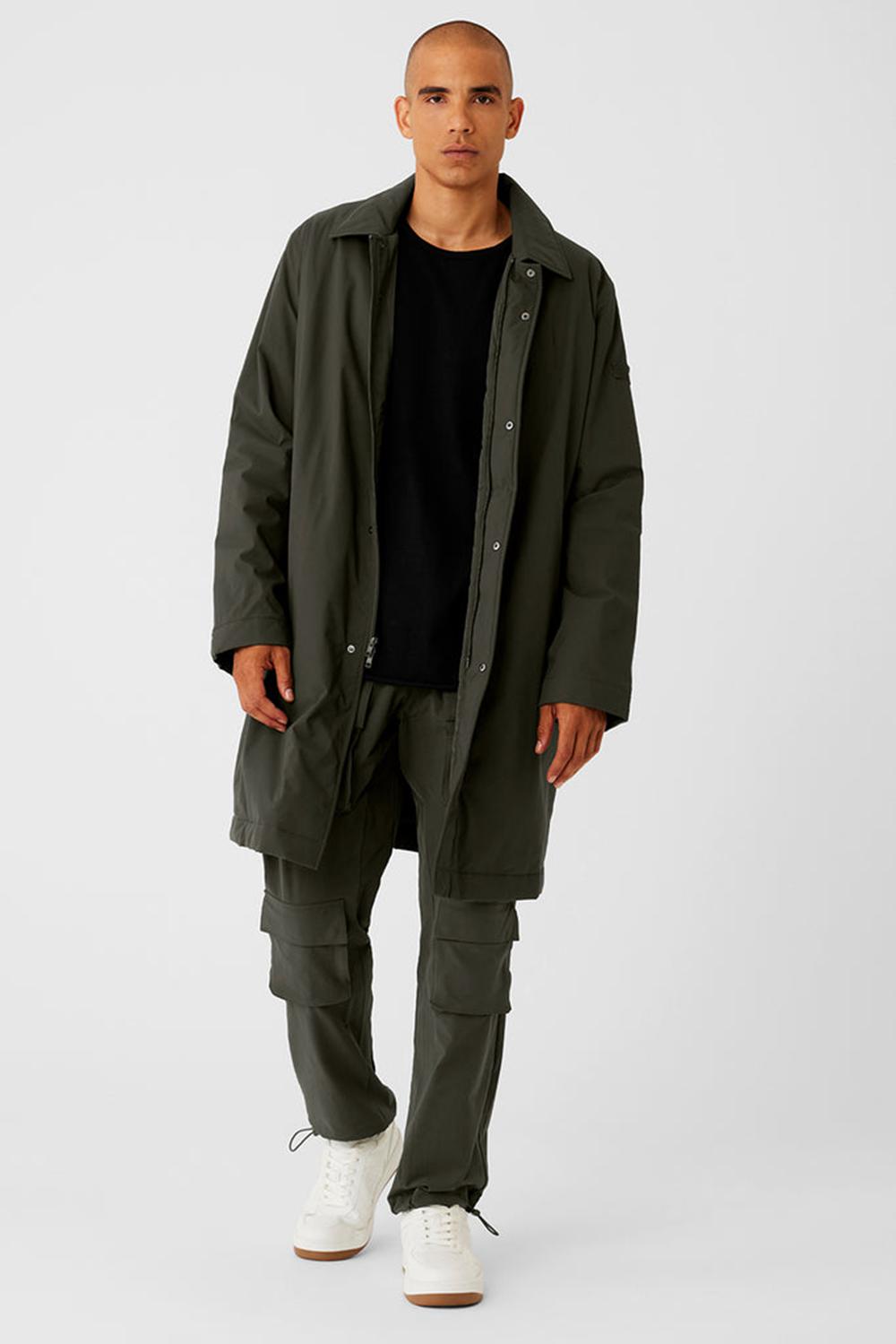 Overcoats Alo Yoga Signature Hombre Verde | Colombia  QZRI-07614