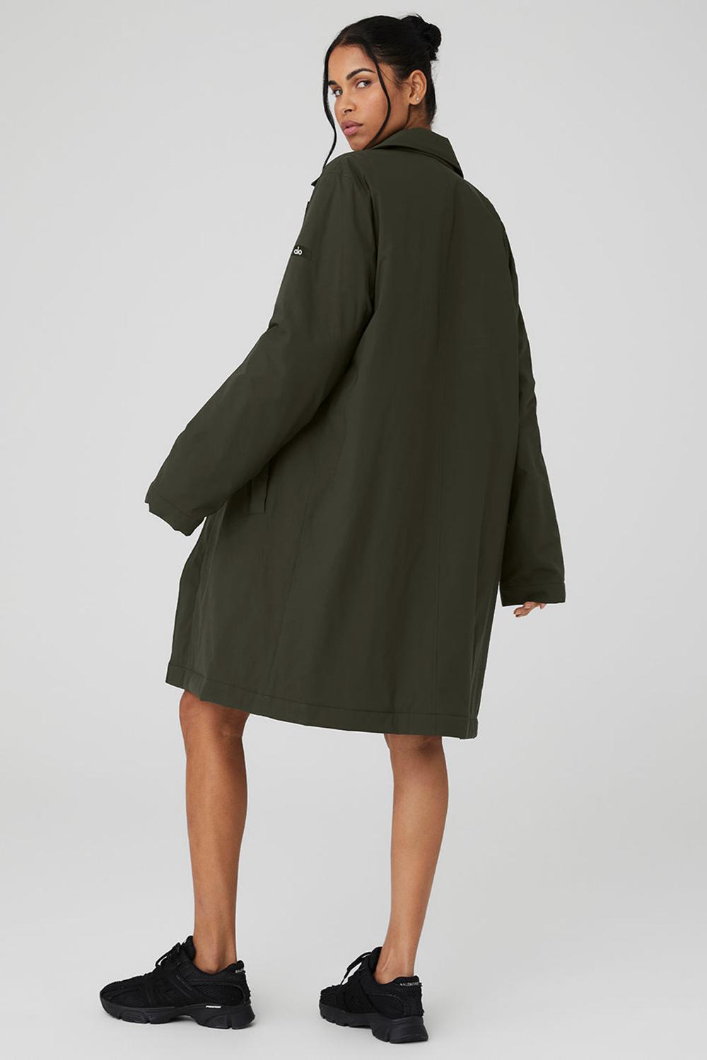 Overcoats Alo Yoga Signature Mujer Verde | Colombia  DRUT-65391