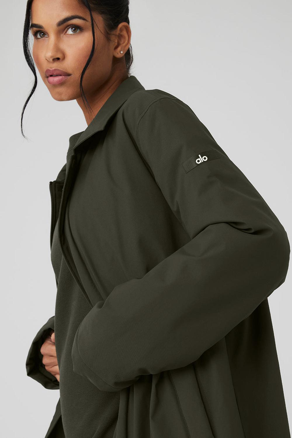 Overcoats Alo Yoga Signature Mujer Verde | Colombia  DRUT-65391