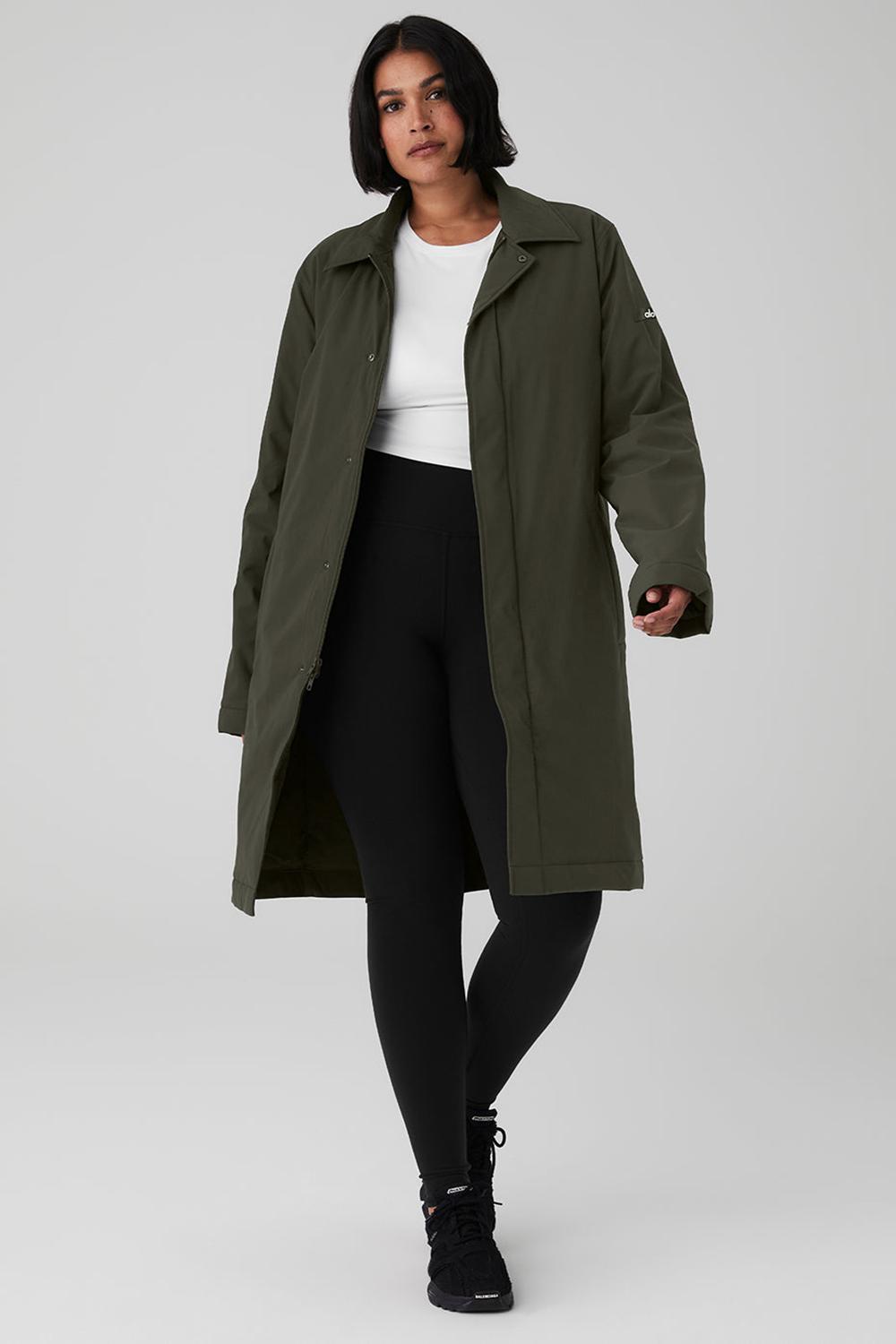 Overcoats Alo Yoga Signature Mujer Verde | Colombia  DRUT-65391