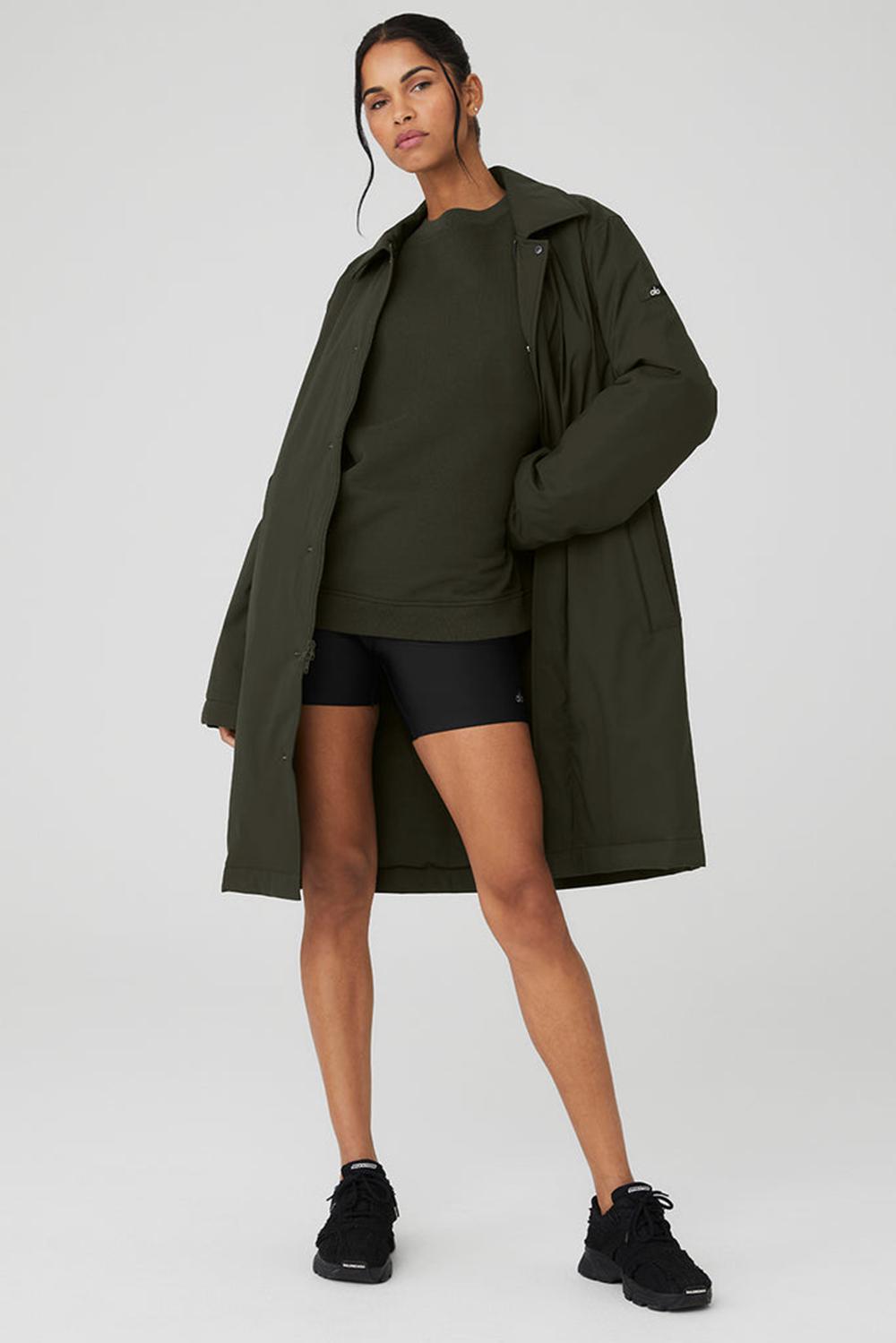 Overcoats Alo Yoga Signature Mujer Verde | Colombia  DRUT-65391