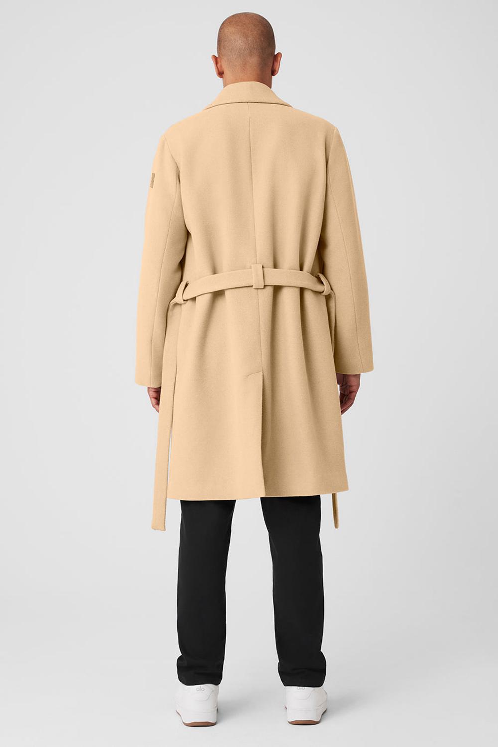 Overcoats Alo Yoga Wool Gameday Hombre Camel | Colombia  JEPI-14290