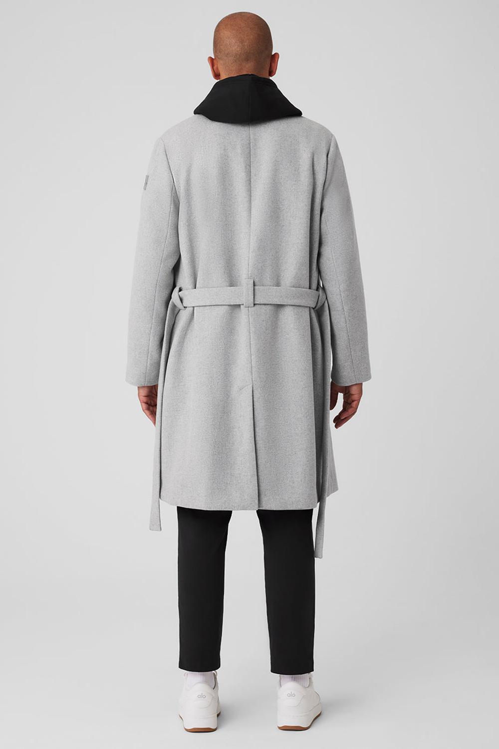 Overcoats Alo Yoga Wool Gameday Hombre Gris | Colombia  GHWZ-15063