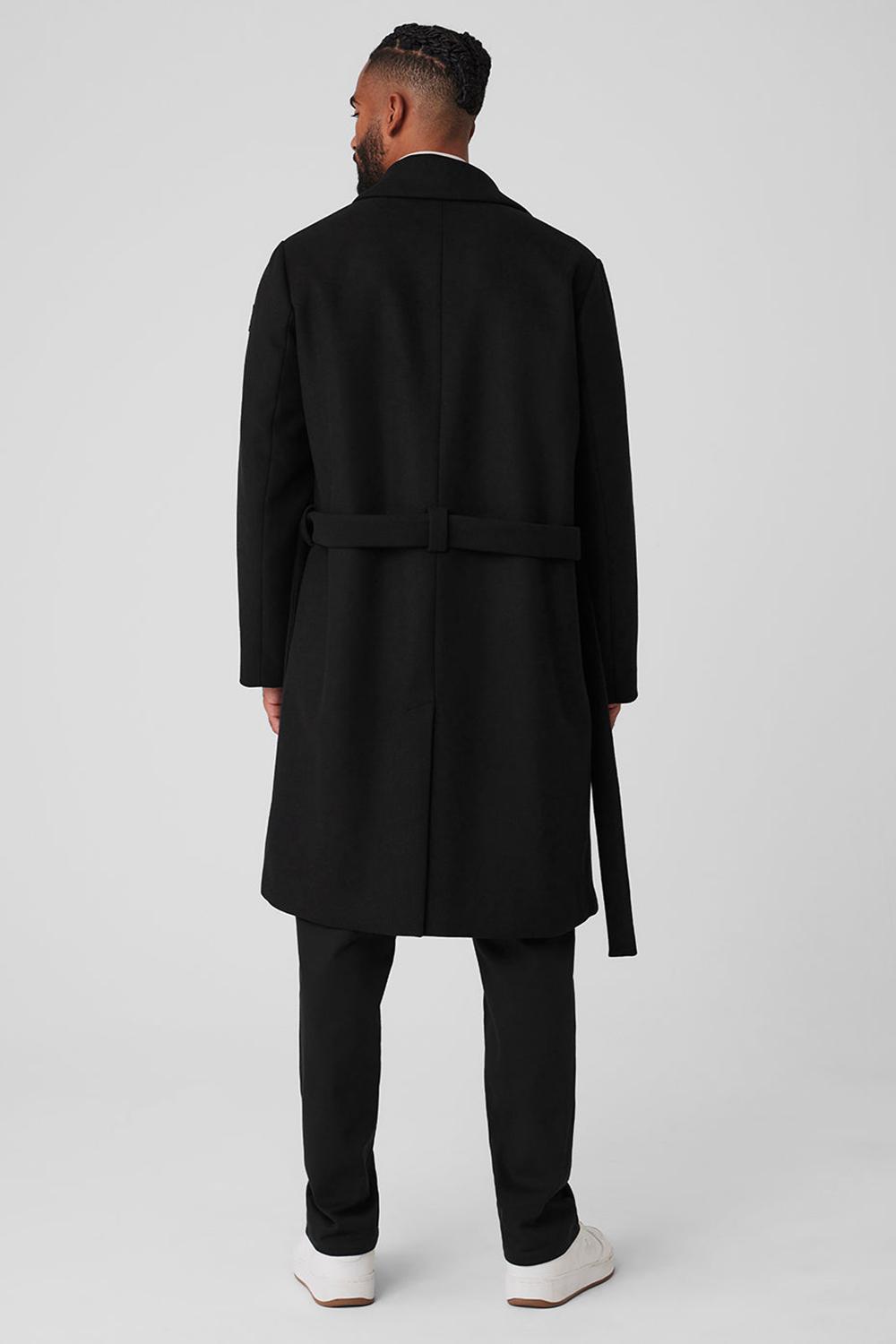 Overcoats Alo Yoga Wool Gameday Hombre Negras | Colombia  MYSQ-96215