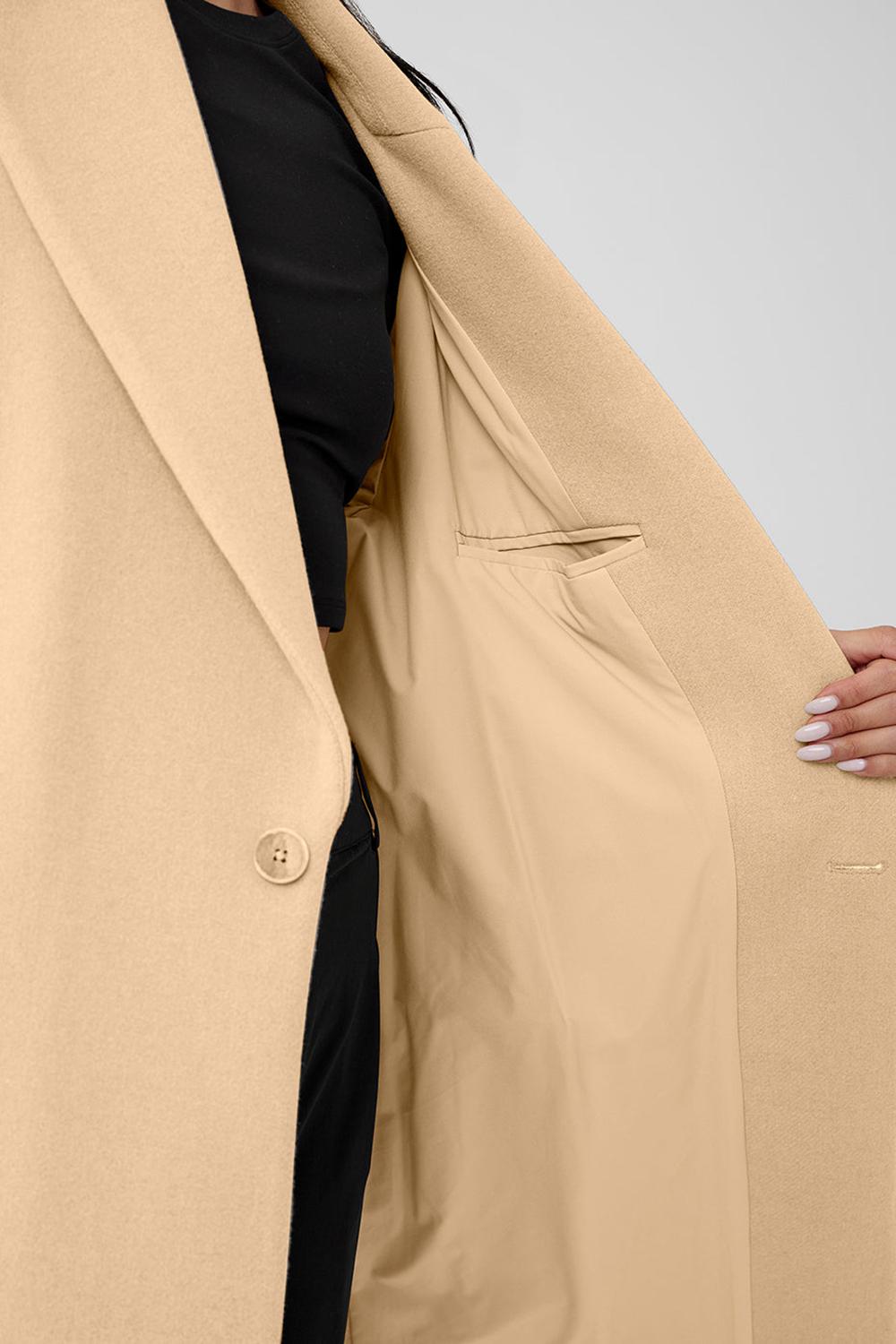 Overcoats Alo Yoga Wool Gameday Mujer Camel | Colombia  AQXE-81453