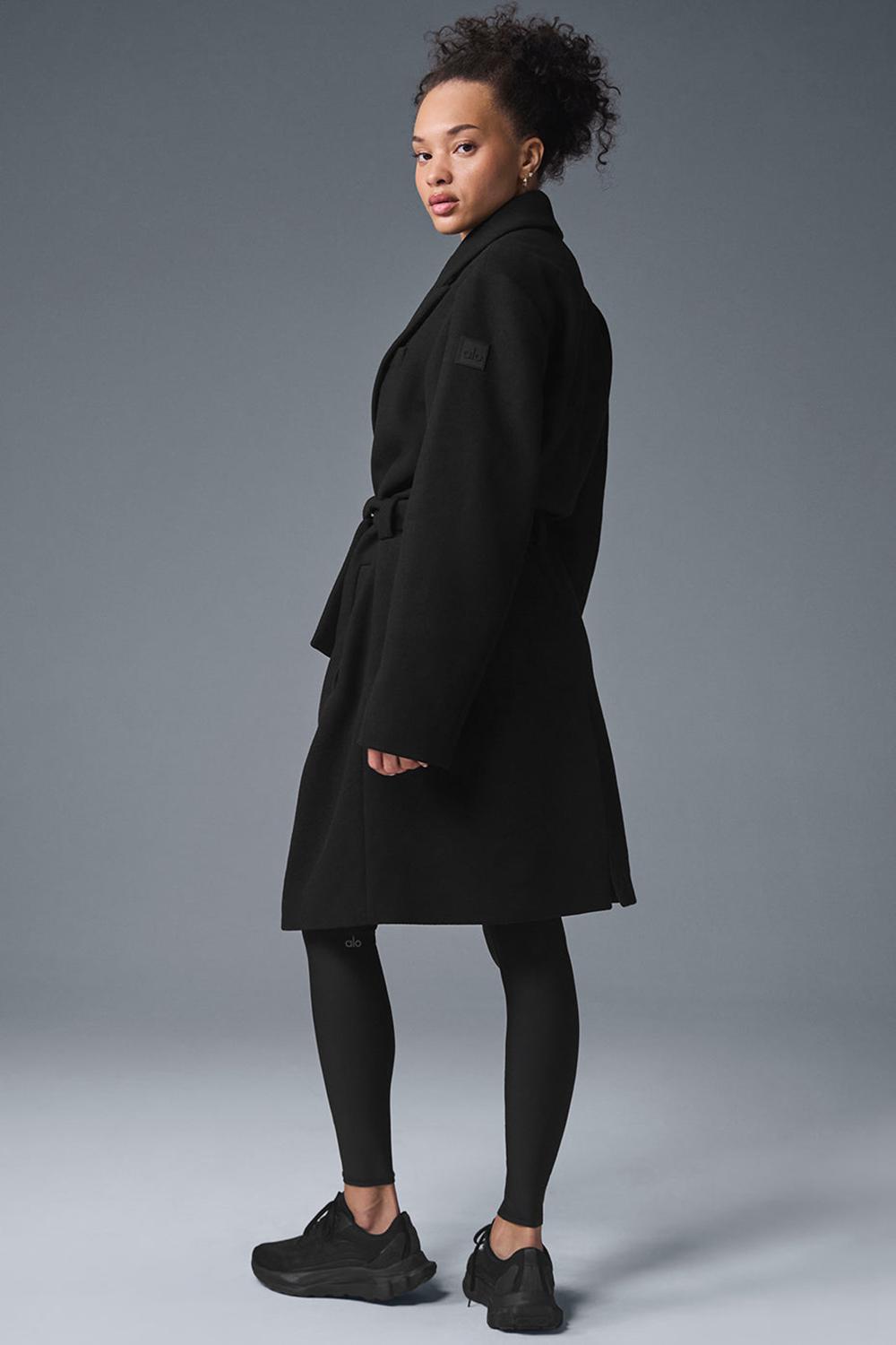Overcoats Alo Yoga Wool Gameday Mujer Negras | Colombia  DKEM-31487
