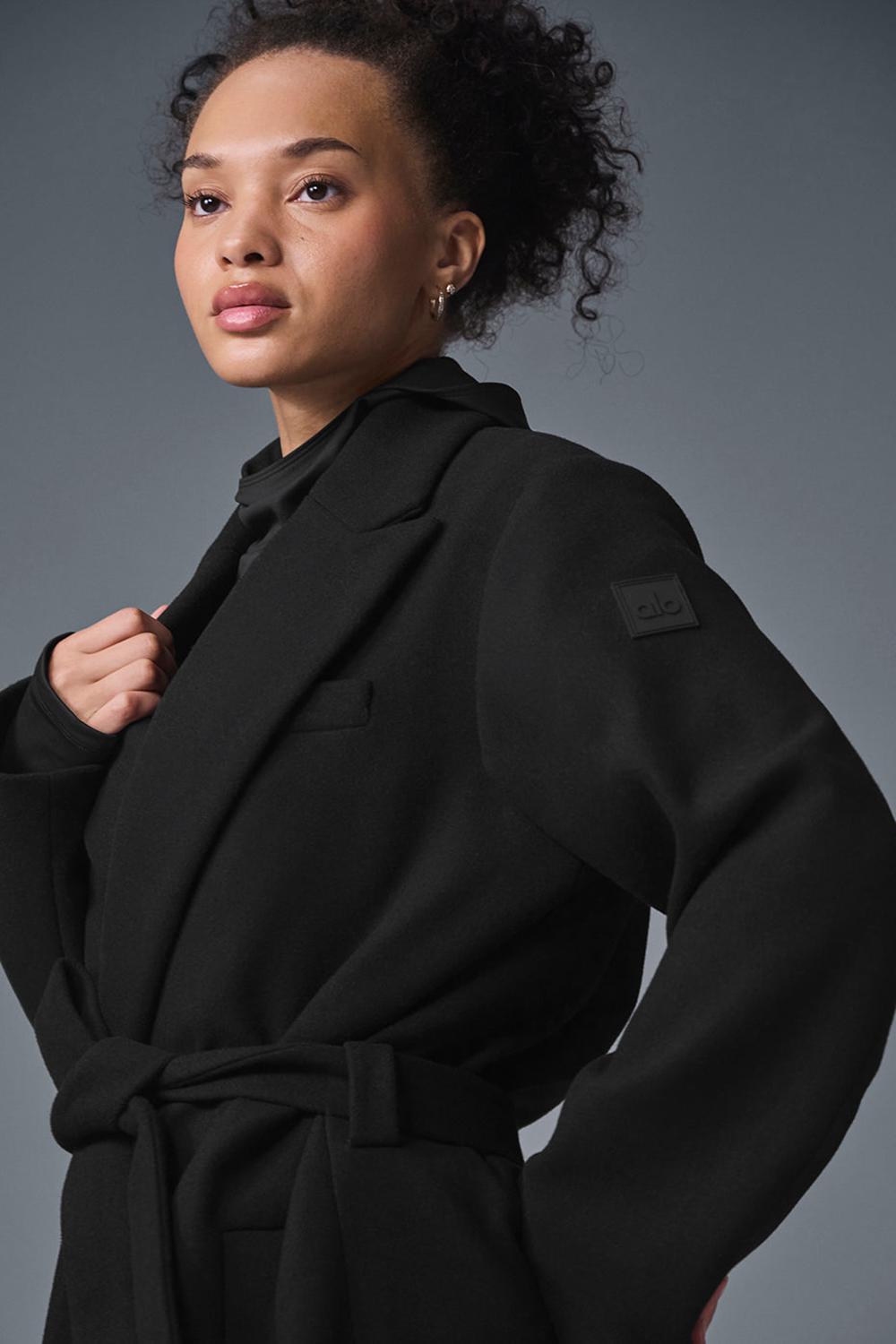 Overcoats Alo Yoga Wool Gameday Mujer Negras | Colombia  DKEM-31487