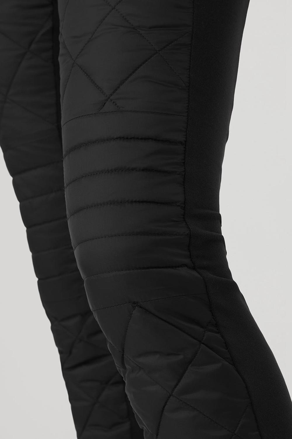 Pantalon Alo Yoga Airbrush Winter Warm High-Waist Moto Mujer Negras | Colombia  BIXO-74581