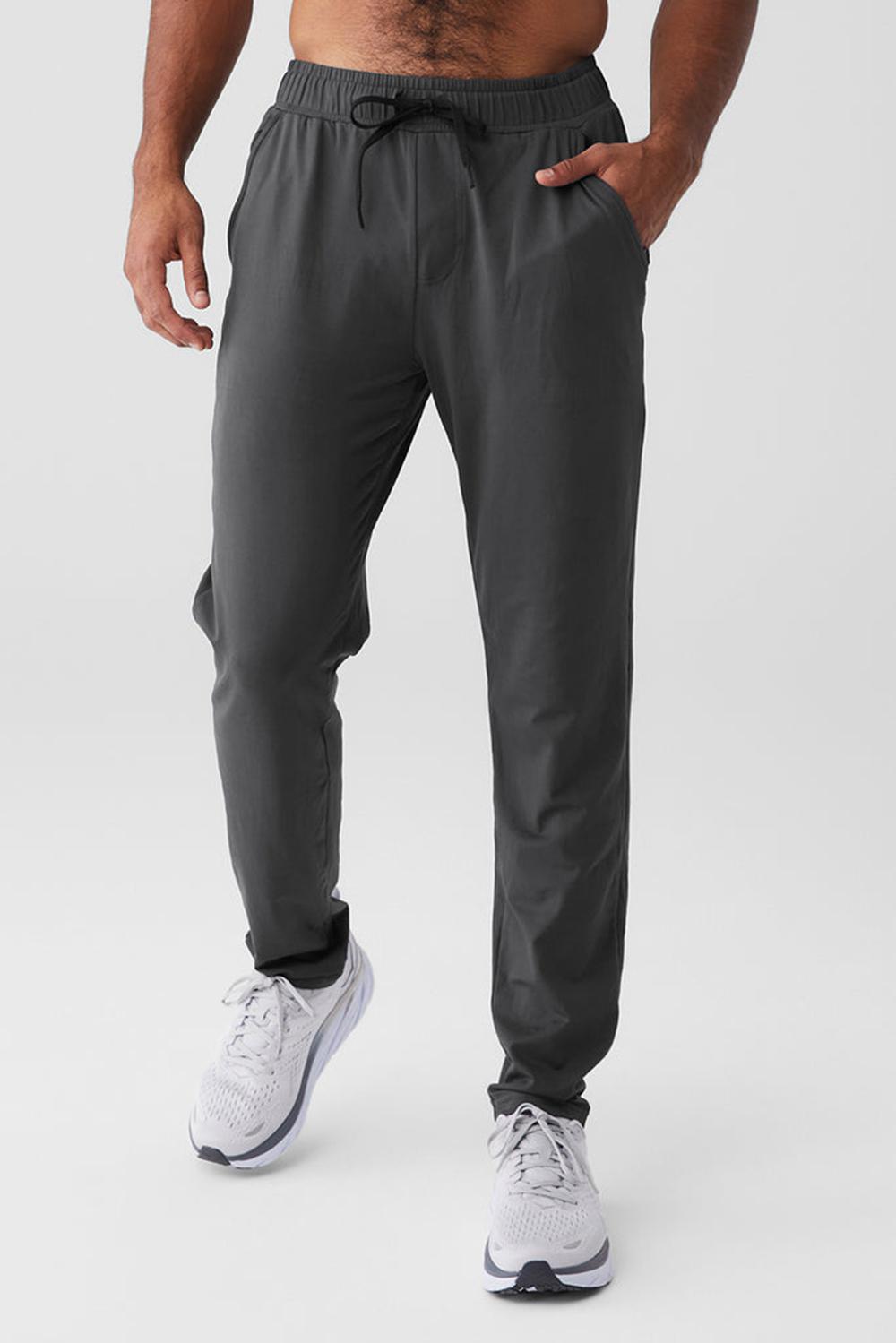 Pantalon Alo Yoga Conquer Pulse Hombre Anthracite | Colombia  FZTS-63179