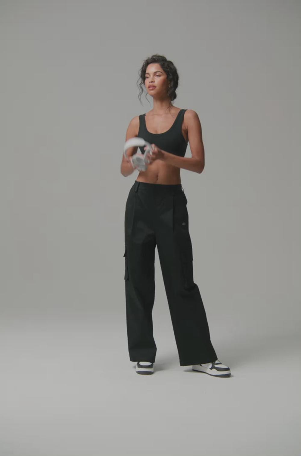 Pantalon Alo Yoga High-Waist Night Out Cargo Mujer Negras | Colombia  OULD-38024