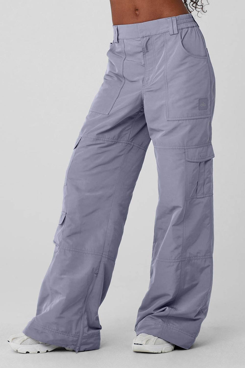 Pantalon Alo Yoga High-Waist Ski-Moto Mujer Fog | Colombia  AUJG-56102