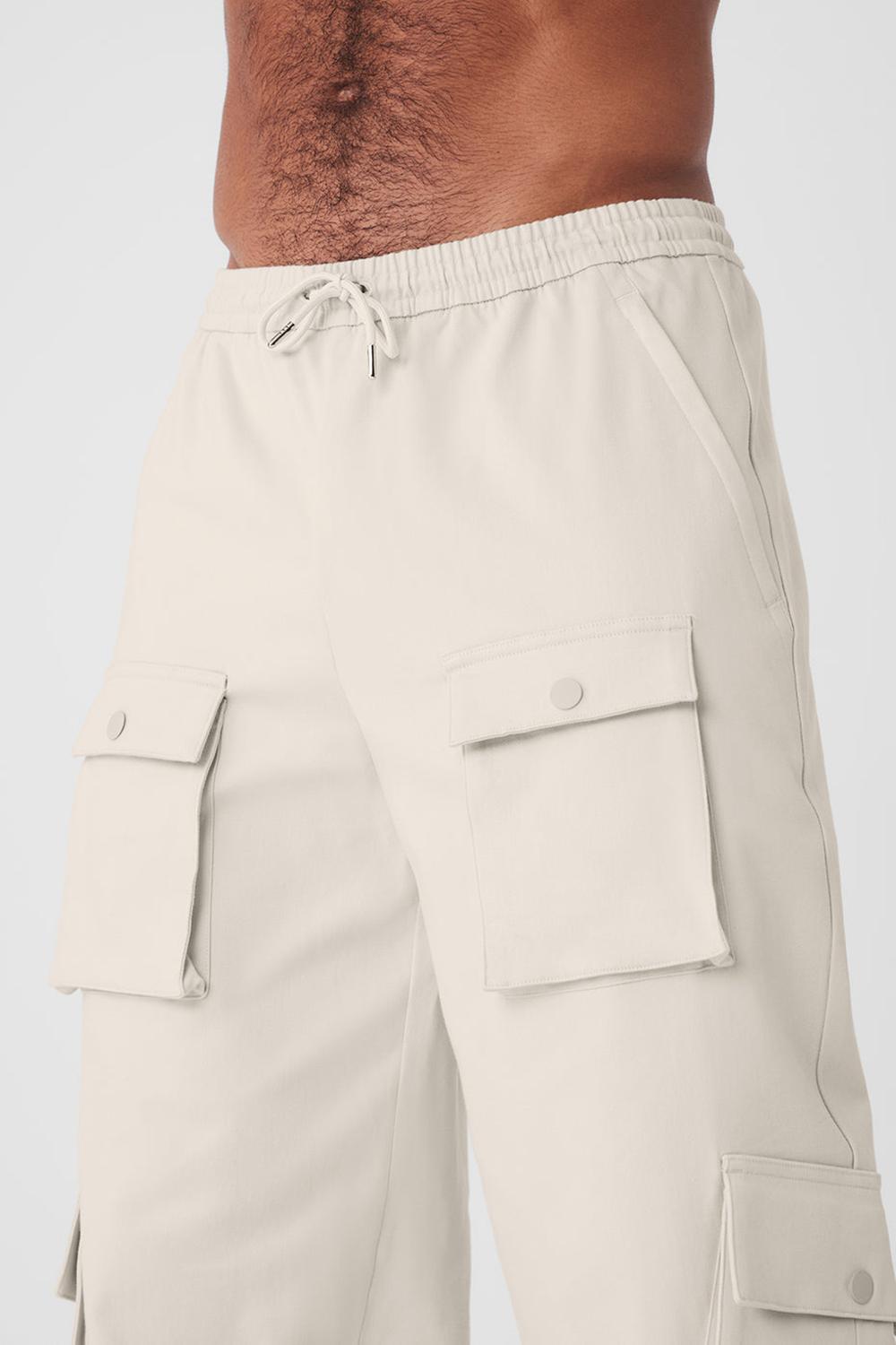 Pantalon Alo Yoga Northstar Cargo Hombre Bone | Colombia  IXKE-28435