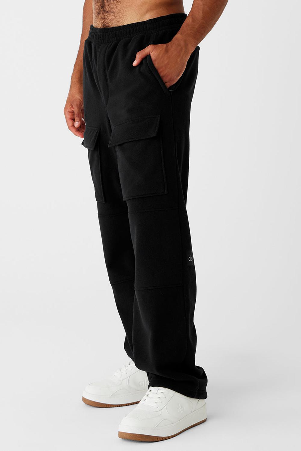 Pantalon Alo Yoga Polar Fleece Ridge Cargos Hombre Negras | Colombia  DWRK-87951