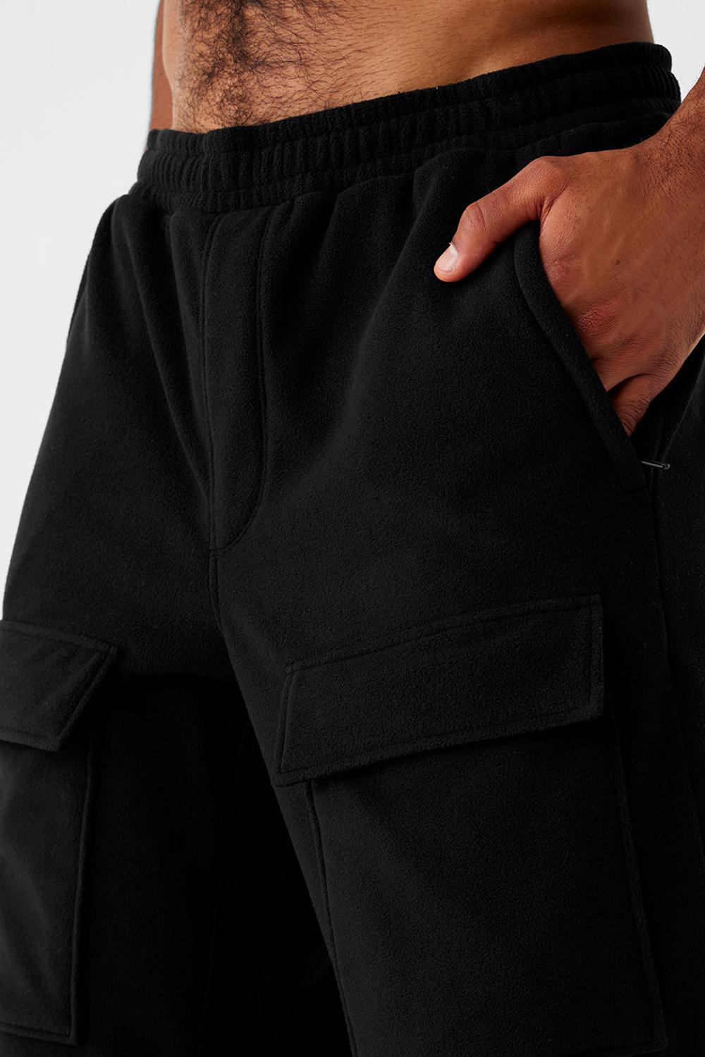 Pantalon Alo Yoga Polar Fleece Ridge Cargos Hombre Negras | Colombia  DWRK-87951