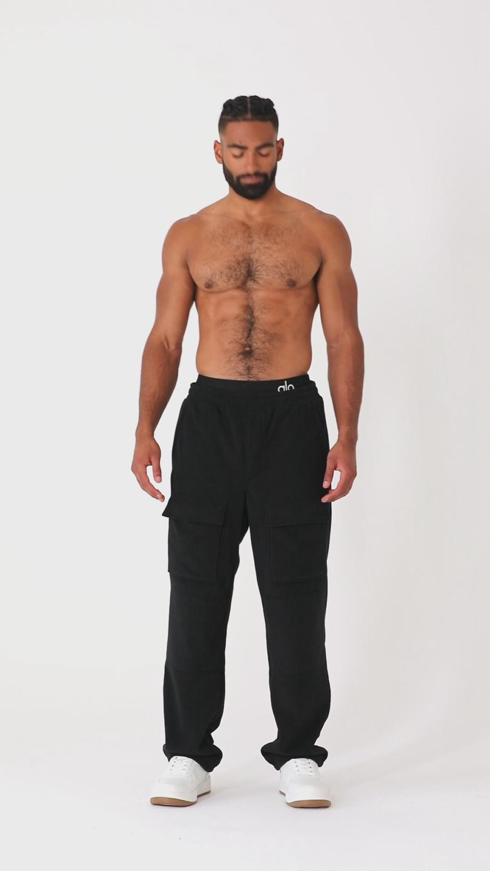 Pantalon Alo Yoga Polar Fleece Ridge Cargos Hombre Negras | Colombia  DWRK-87951