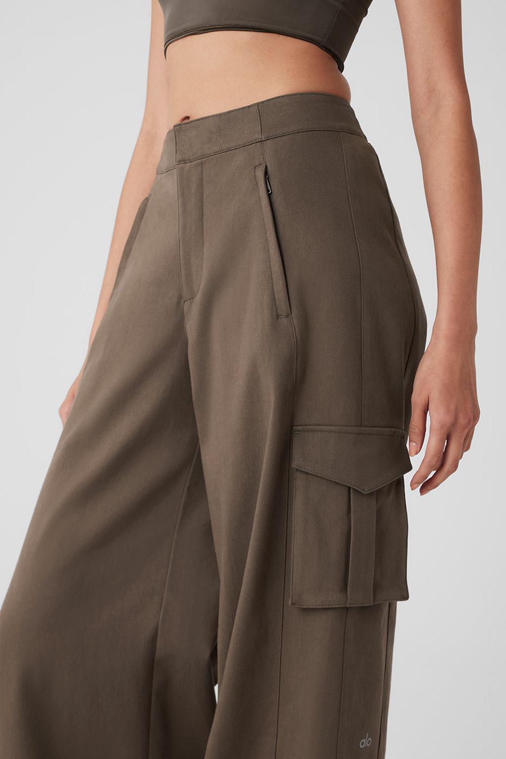 Pantalon Alo Yoga Show Off Cargo Wide Leg Mujer Verde Oliva | Colombia  WMUK-49573