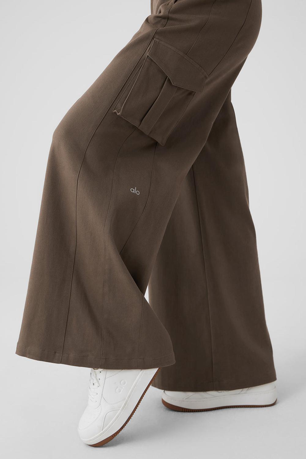 Pantalon Alo Yoga Show Off Cargo Wide Leg Mujer Verde Oliva | Colombia  WMUK-49573