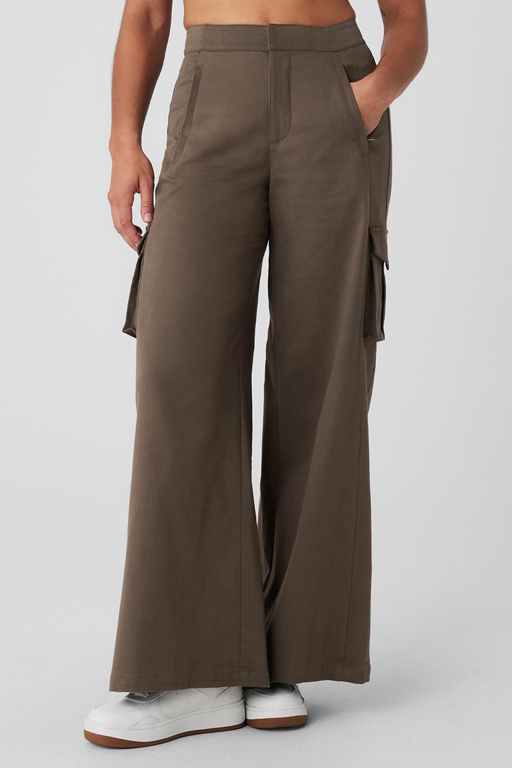 Pantalon Alo Yoga Show Off Cargo Wide Leg Mujer Verde Oliva | Colombia  WMUK-49573