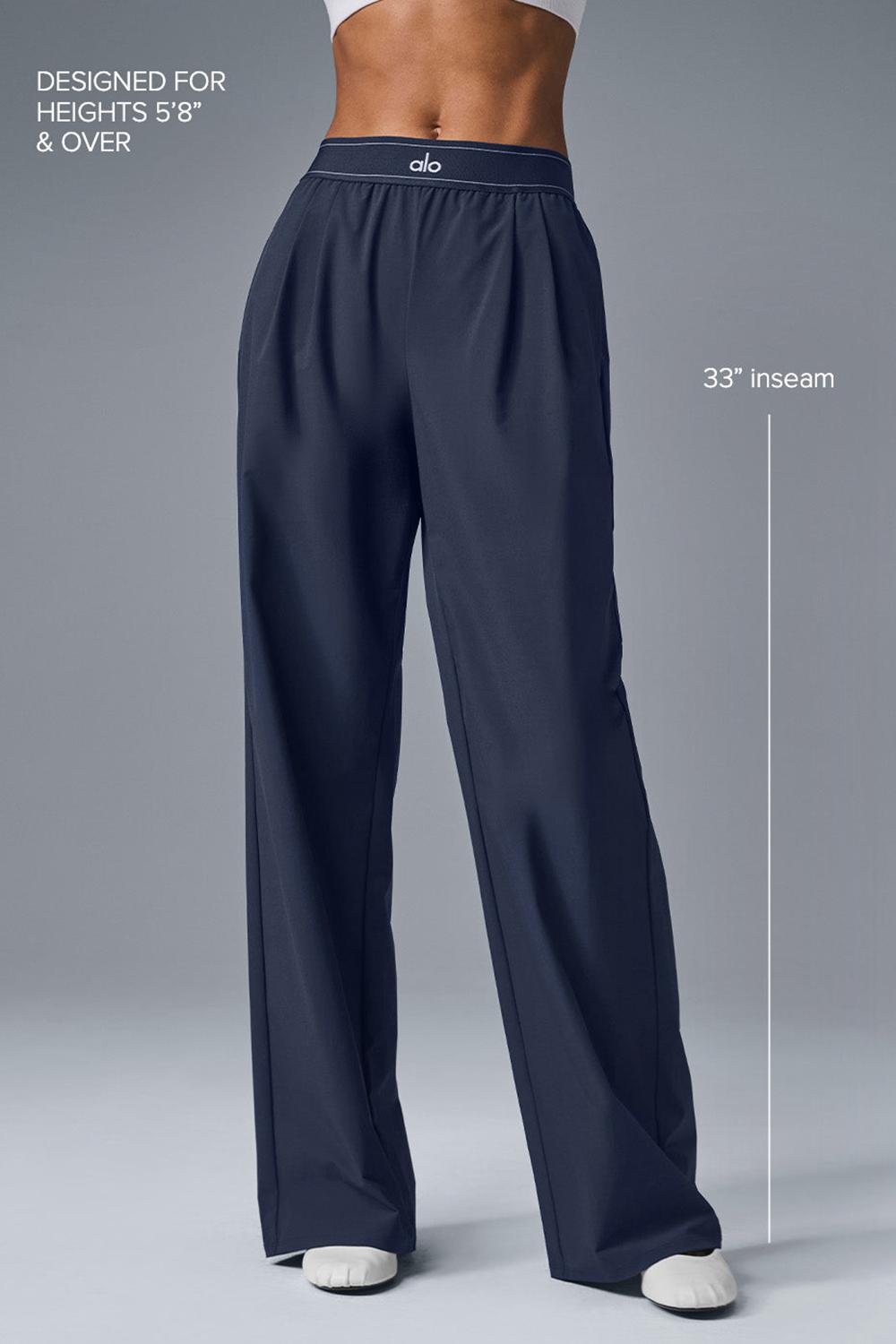 Pantalon Alo Yoga Suit Up (Long) Mujer Azul Marino | Colombia  MZGU-93725
