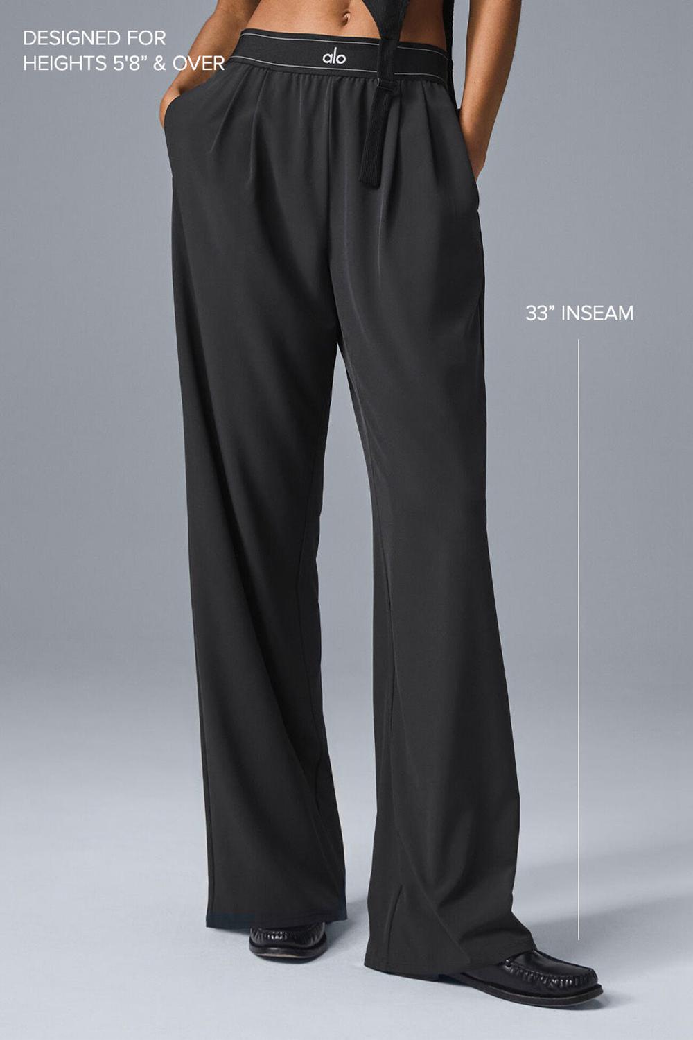 Pantalon Alo Yoga Suit Up (Long) Mujer Negras | Colombia  CBUG-37409
