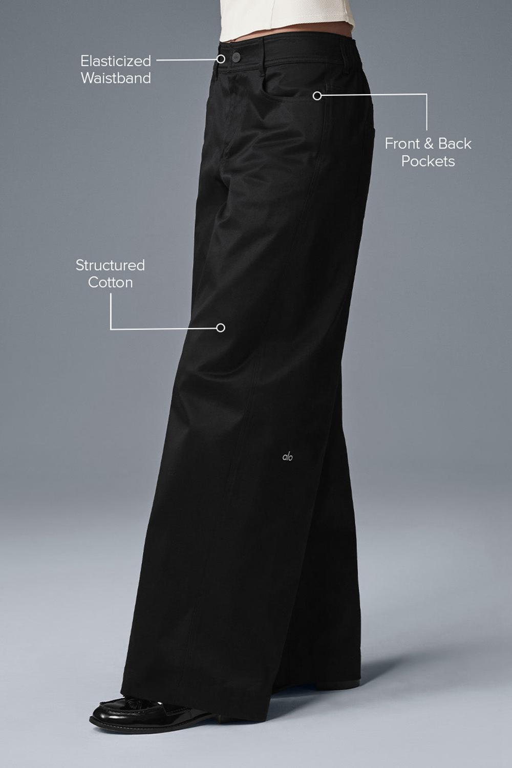 Pantalon Alo Yoga Wanderlust Wide Leg Mujer Negras | Colombia  ZJFE-20135