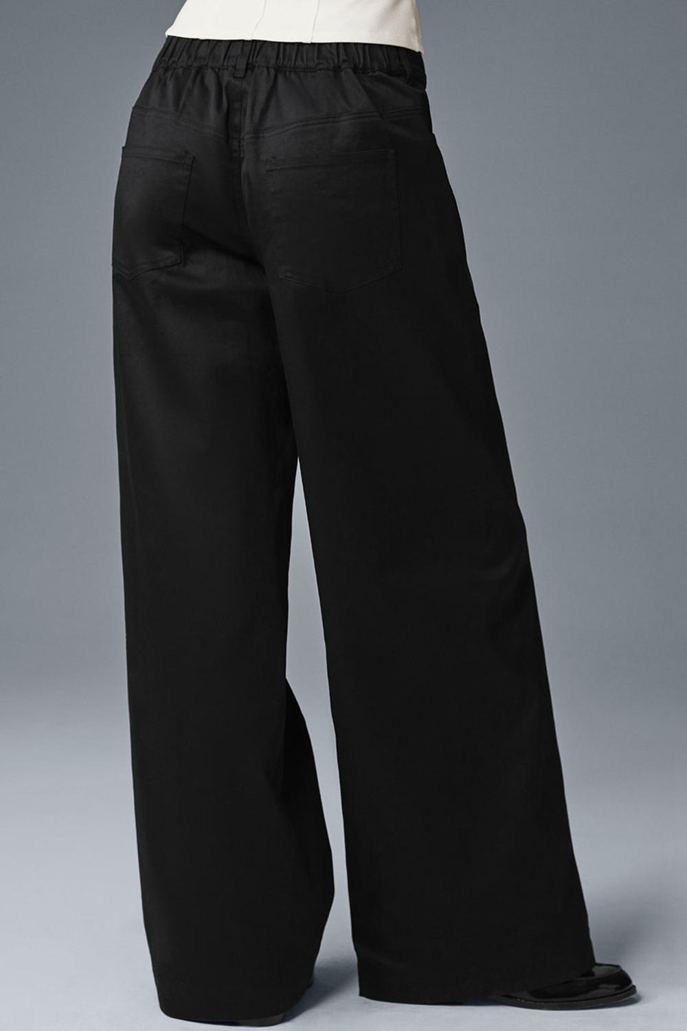 Pantalon Alo Yoga Wanderlust Wide Leg Mujer Negras | Colombia  ZJFE-20135