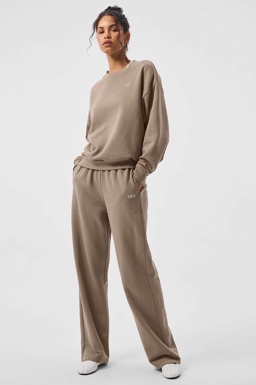 Pantalon Deportivo Alo Yoga Accolade Straight Leg Mujer Gravel | Colombia  BOEW-97236