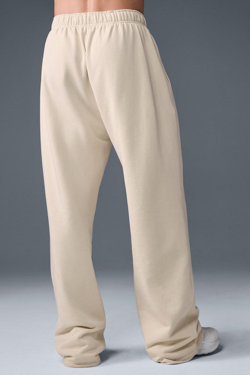Pantalon Deportivo Alo Yoga Accolade Straight Leg Hombre Oat Milk | Colombia  UEGI-93276