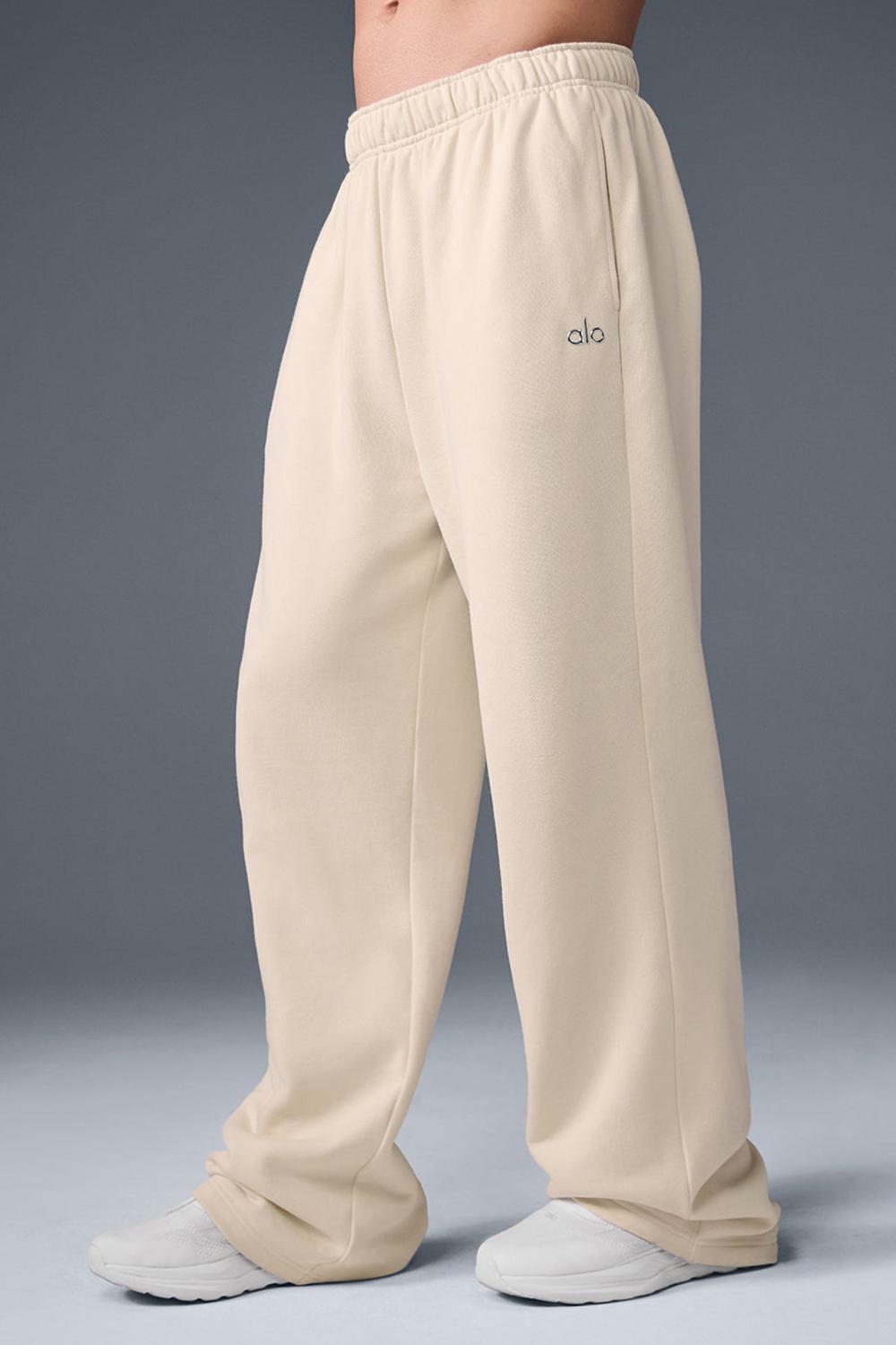 Pantalon Deportivo Alo Yoga Accolade Straight Leg Hombre Oat Milk | Colombia  UEGI-93276