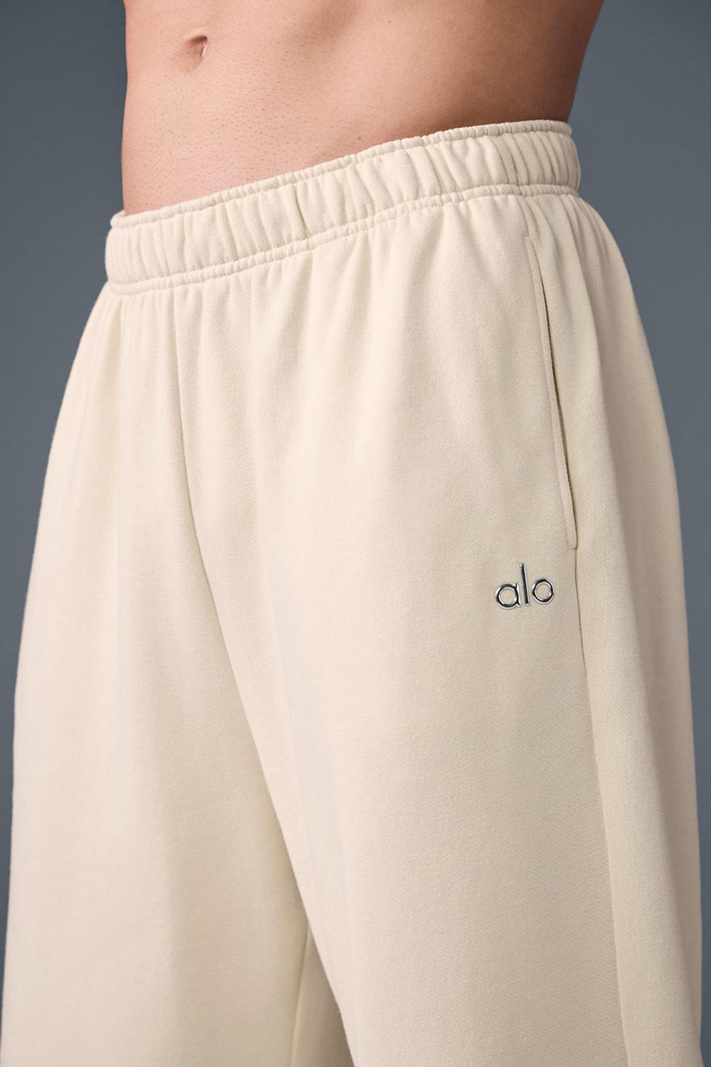 Pantalon Deportivo Alo Yoga Accolade Straight Leg Hombre Oat Milk | Colombia  UEGI-93276