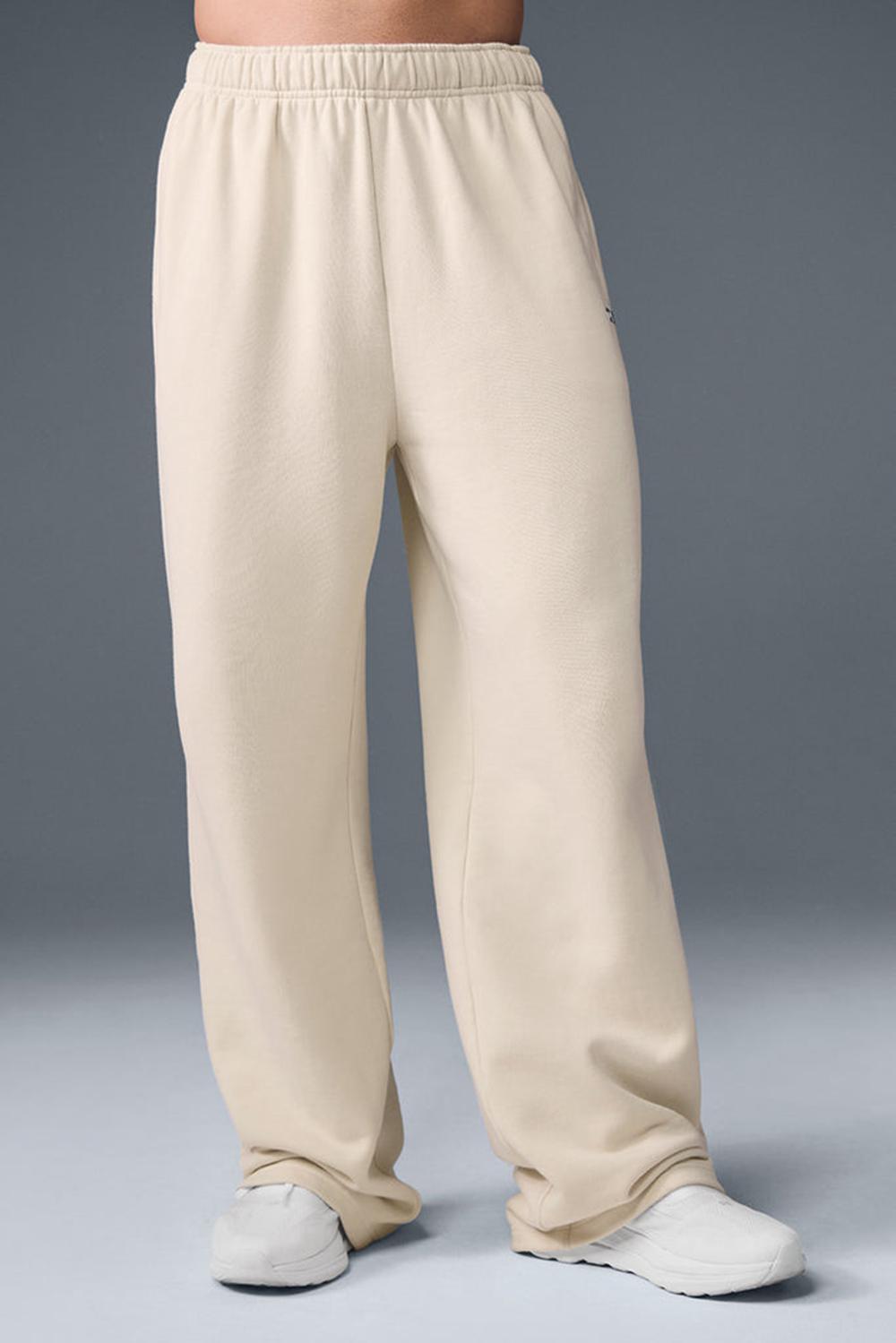 Pantalon Deportivo Alo Yoga Accolade Straight Leg Hombre Oat Milk | Colombia  UEGI-93276