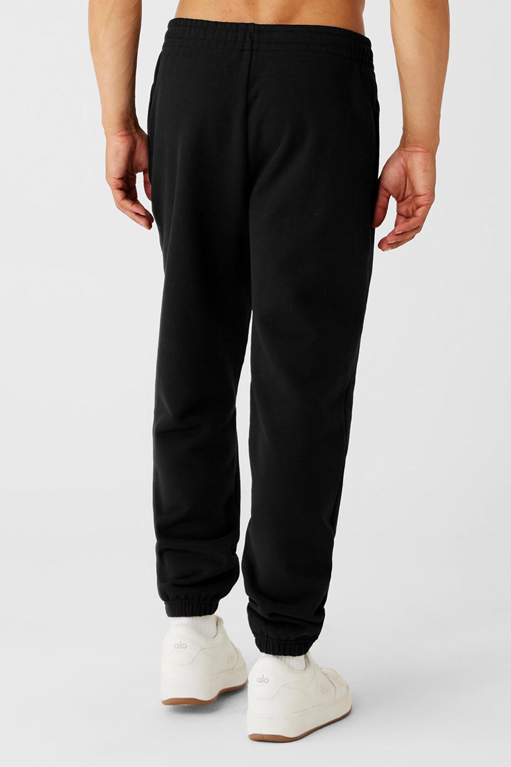 Pantalon Deportivo Alo Yoga Cuffed Renown Heavy Weight Hombre Negras | Colombia  QYNH-90548