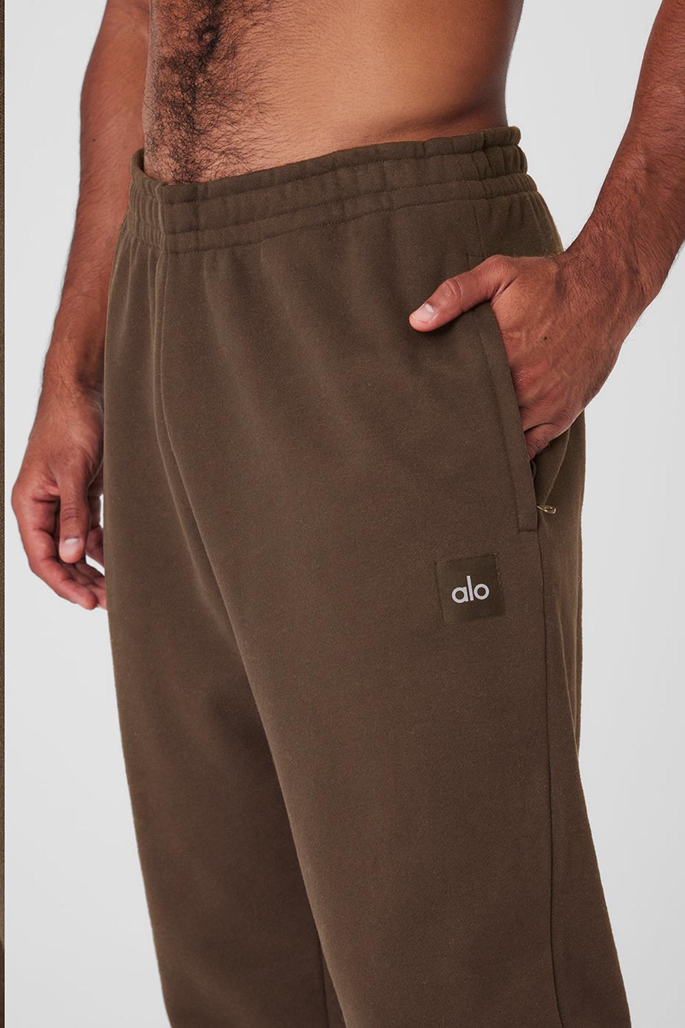 Pantalon Deportivo Alo Yoga Cuffed Renown Heavy Weight Hombre Espresso | Colombia  AVRX-38901