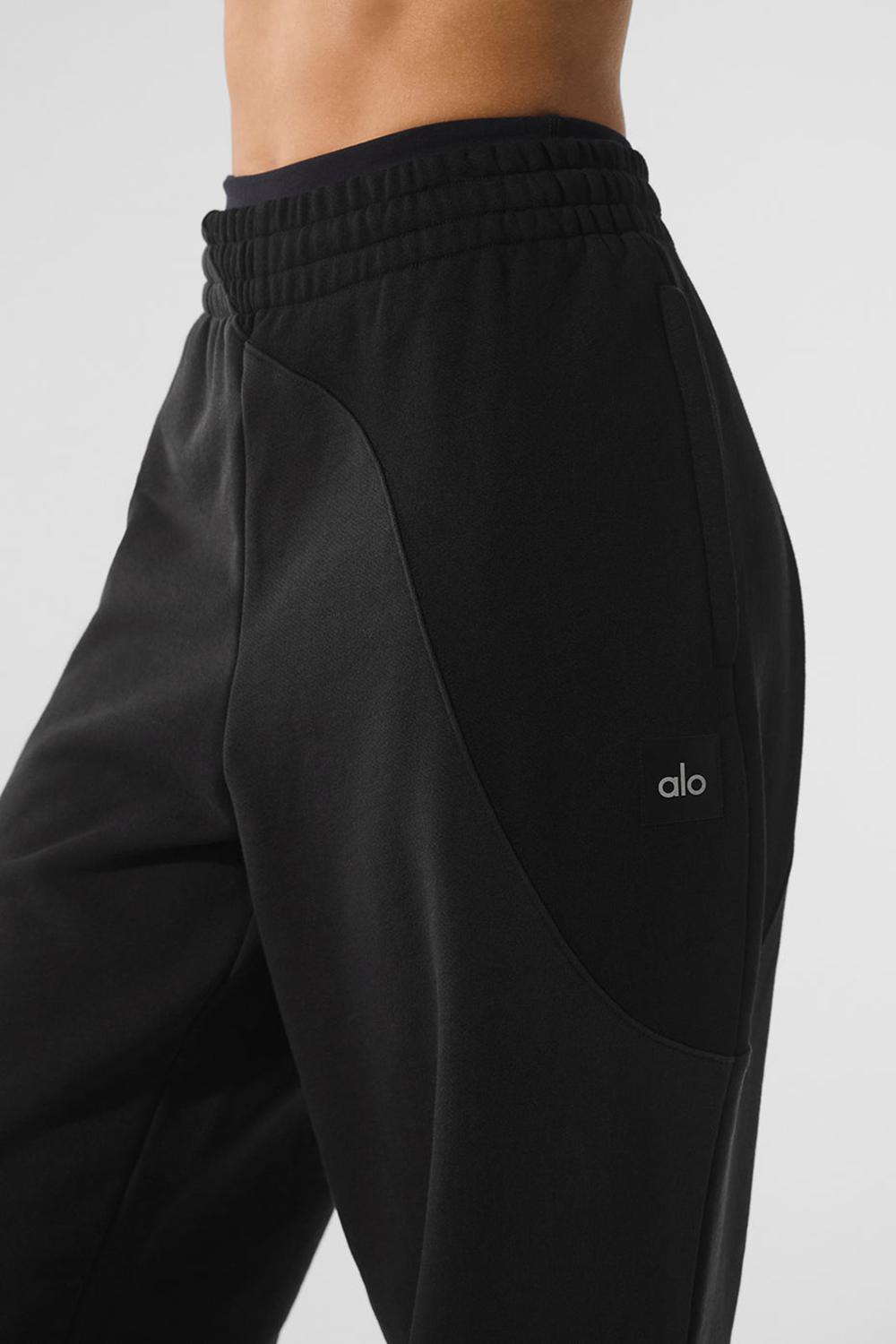 Pantalon Deportivo Alo Yoga Make Waves Mujer Negras | Colombia  SJNR-87364