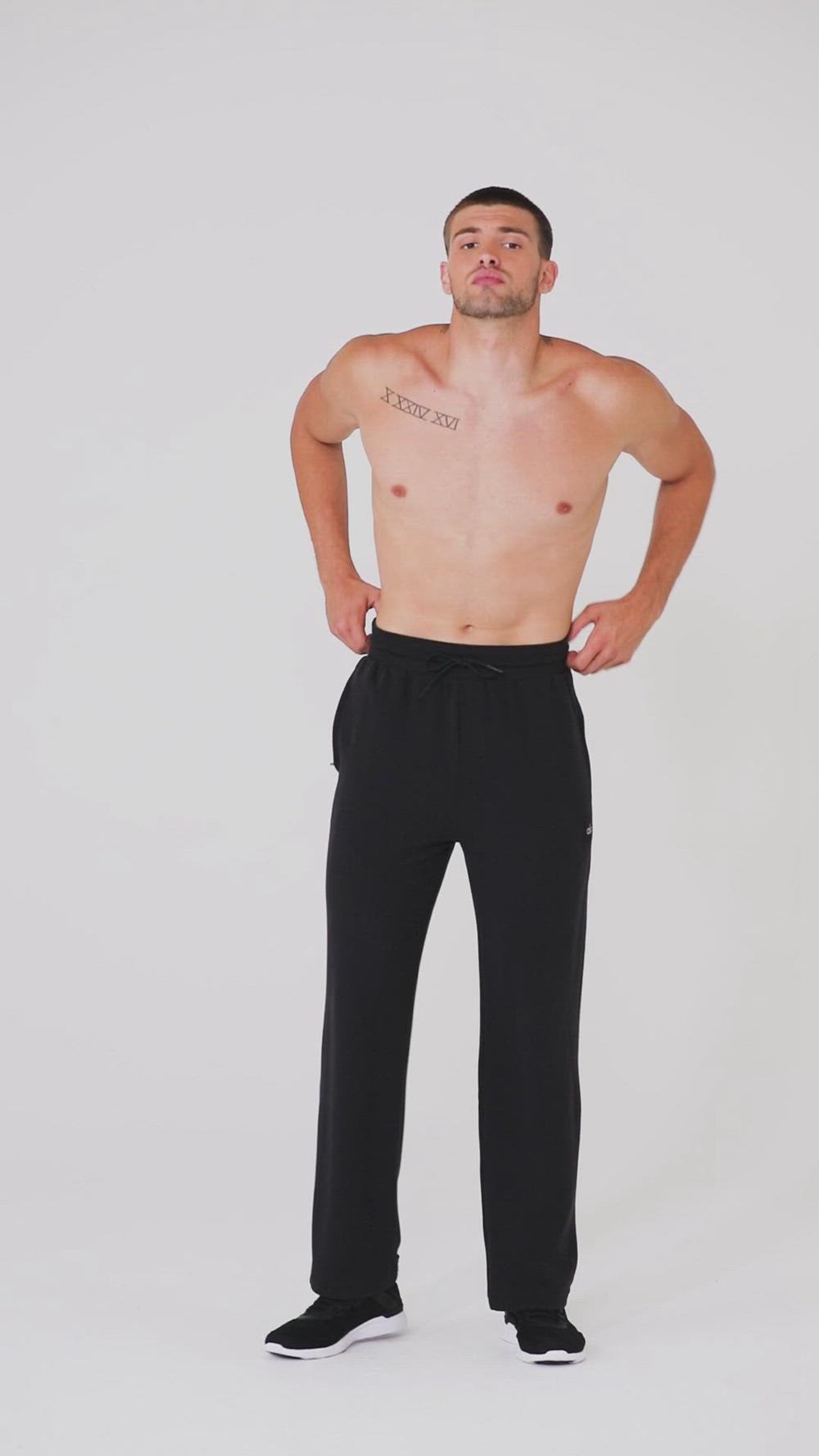 Pantalon Deportivo Alo Yoga Micro Waffle Fast Break Hombre Gris | Colombia  EMZR-81096