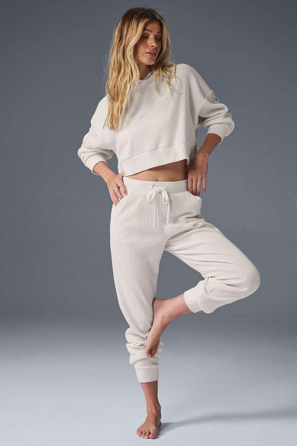 Pantalon Deportivo Alo Yoga Muse Mujer Ivory | Colombia  PLRC-27914