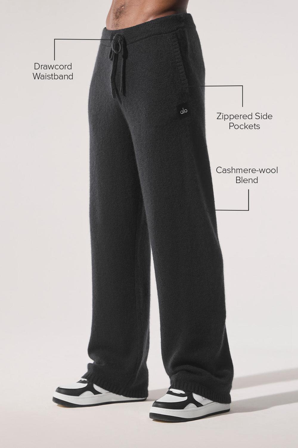Pantalon Deportivo Alo Yoga New Class Cashmere Hombre Negras | Colombia  WUFH-46958