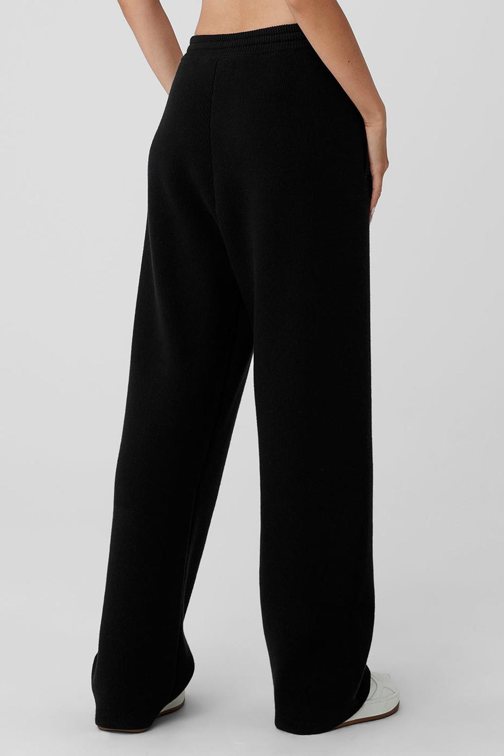 Pantalon Deportivo Alo Yoga Scholar Straight Leg Mujer Negras | Colombia  FLGQ-01325