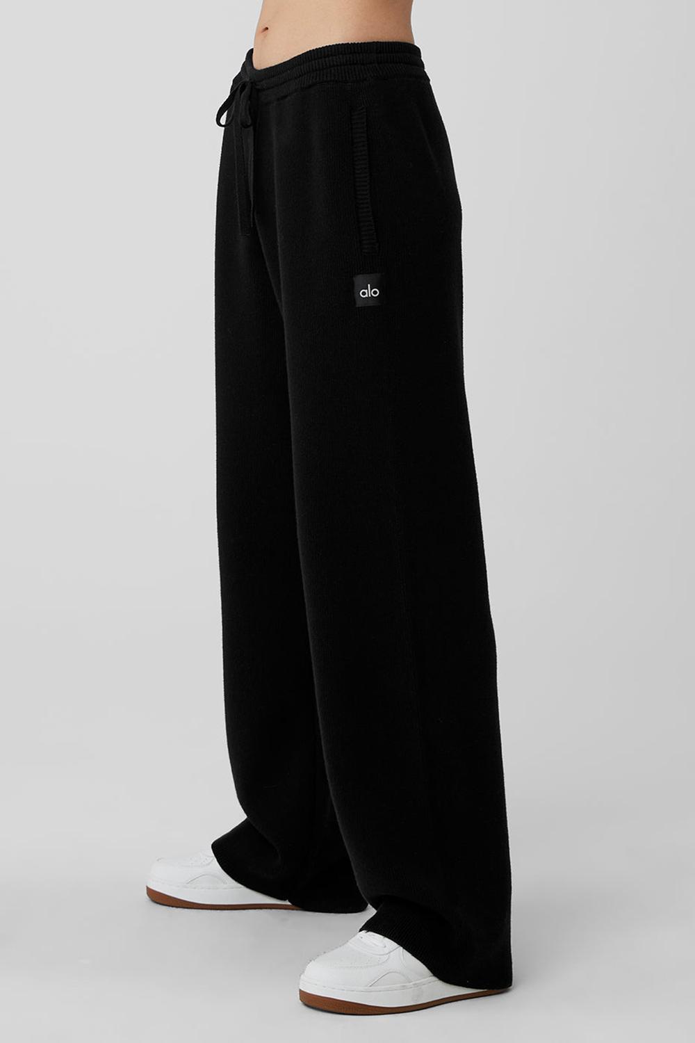 Pantalon Deportivo Alo Yoga Scholar Straight Leg Mujer Negras | Colombia  FLGQ-01325