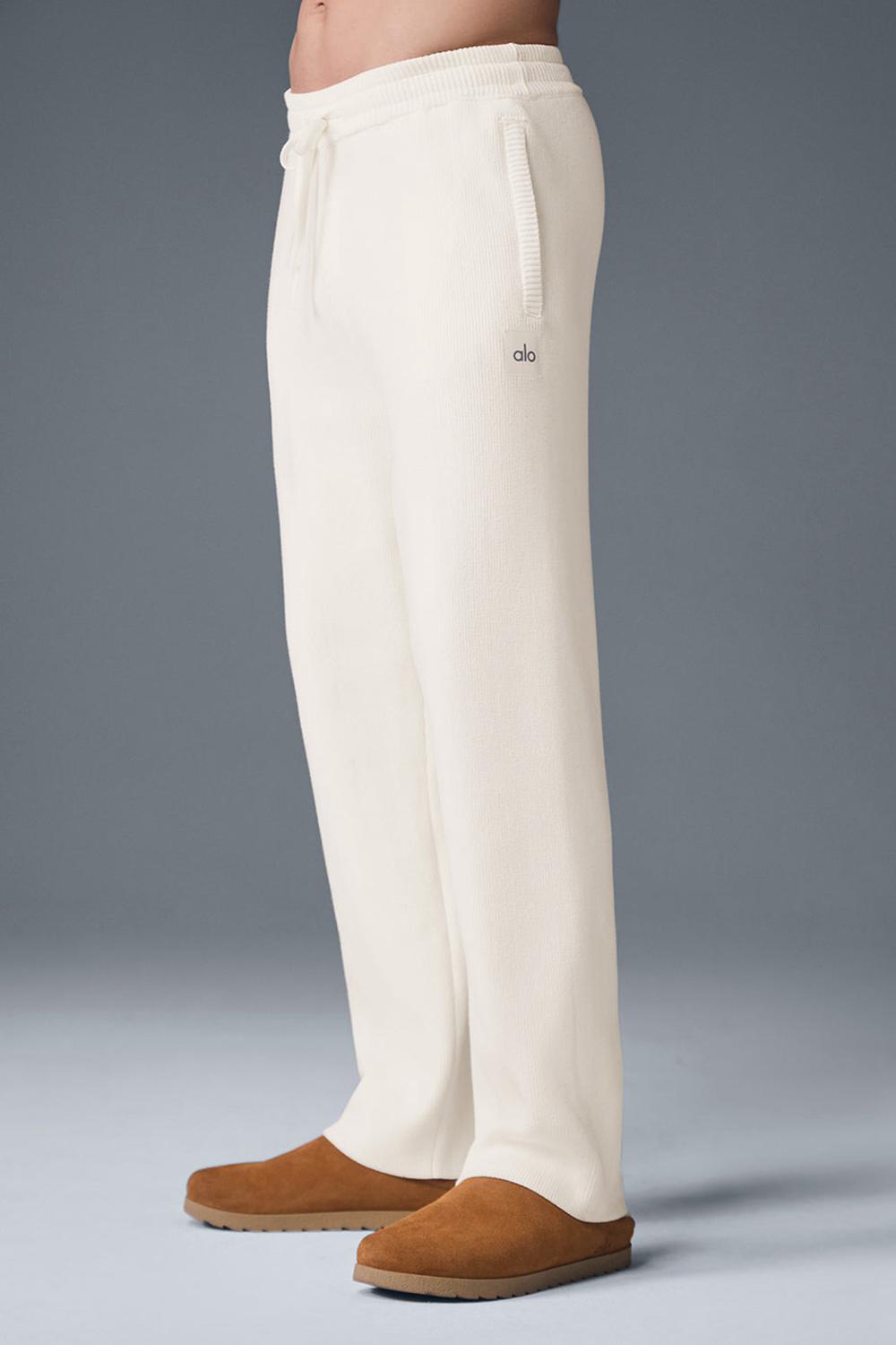 Pantalon Deportivo Alo Yoga Scholar Straight Leg Hombre Ivory | Colombia  UGVJ-90283