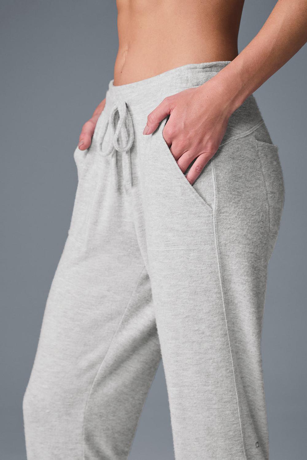 Pantalon Deportivo Alo Yoga Soho Mujer Gris | Colombia  IAVW-20486