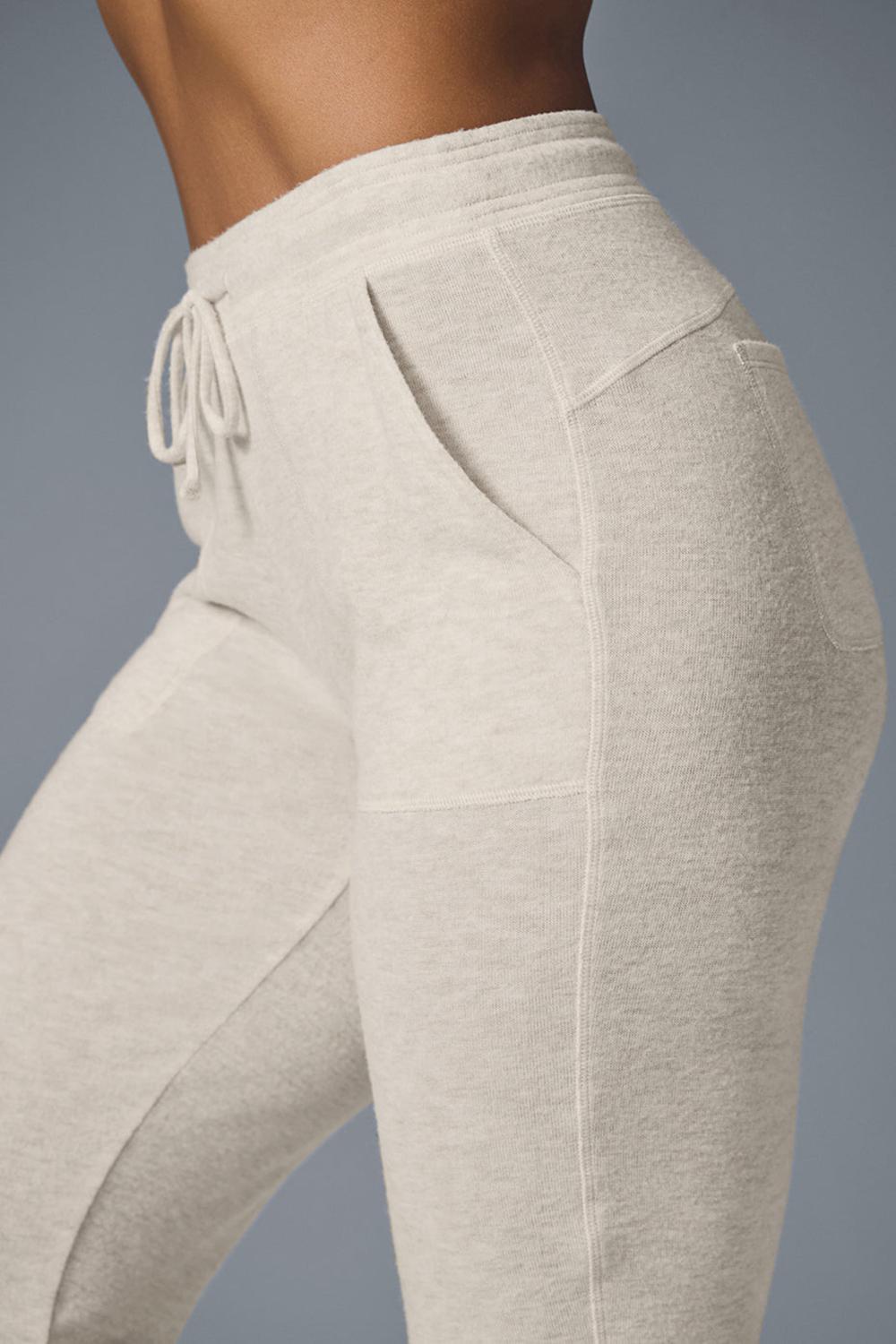Pantalon Deportivo Alo Yoga Soho Mujer Oatmeal Heather | Colombia  IXLG-19824