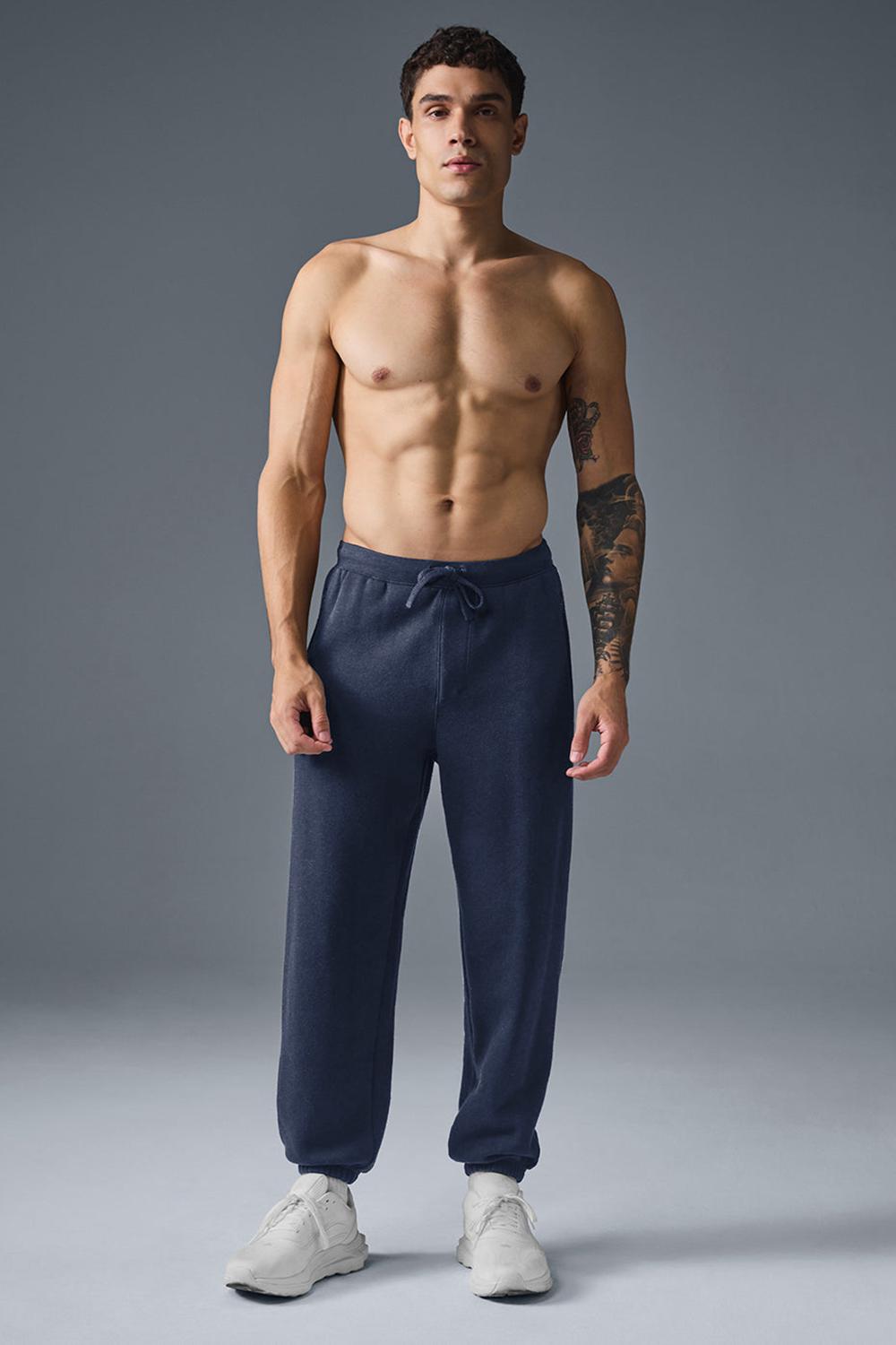 Pantalon Deportivo Alo Yoga Triumph Restore Hombre Azul Marino | Colombia  PUKS-81640