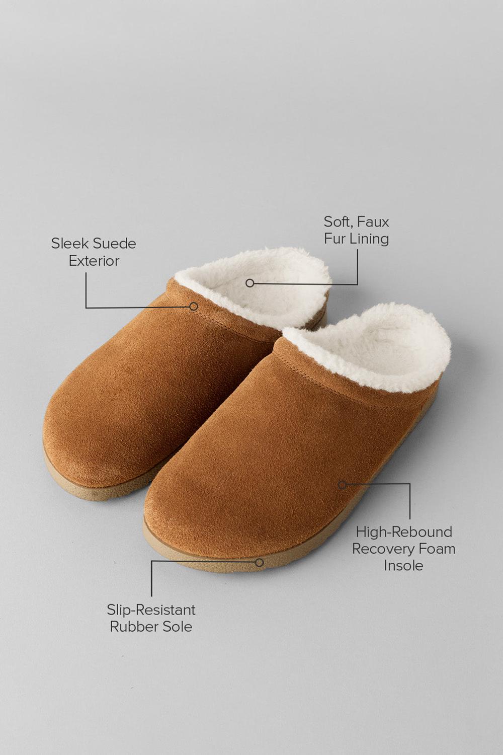 Pantuflas Alo Yoga Recovery Mujer Saddle / Ivory | Colombia  BUFT-09762